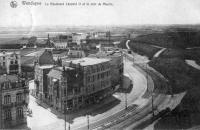 postkaart van Wenduine Le boulevard Léopold II et le coin du moulin
