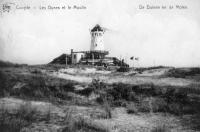 postkaart van Koksijde Les dunes et le moulin