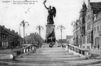 postkaart van Izegem Monument aux héros 1914-18