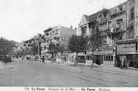 carte postale ancienne de La Panne Avenue de la Mer