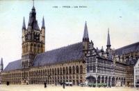 postkaart van Ieper Les Halles