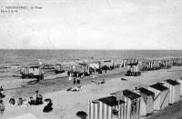 carte postale ancienne de Middelkerke La plage