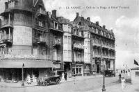 postkaart van De Panne Café de la plage et Hôtel Terlinck