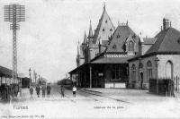 postkaart van Veurne Intérieur de la gare