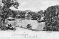 carte postale ancienne de Ostende Parc Léopold