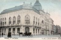 carte postale ancienne de Ostende Le Théâtre