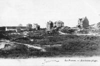 carte postale ancienne de La Panne Ancienne plage (et villas)