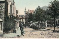 carte postale ancienne de Courtrai Place Van Daele