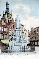 postkaart van Kortrijk Statue de Monseigneur de Haerne