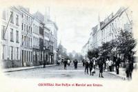 carte postale ancienne de Courtrai Rue Palfyn et Marché aux Grains