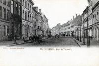 carte postale ancienne de Courtrai Rue de Tournai