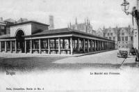 postkaart van Brugge Le marché aux possons