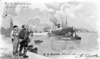 postkaart van Paquebots Red Star Line Antwerpen - New York  S. S. Zeeland 28th june 1902