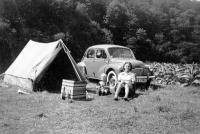  Sortie camping avec la 4cv Renault