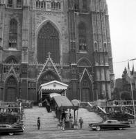 Bruxelles Arrivée de la famille royale à la cathédrale Saint Michel et Gudule